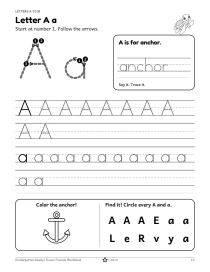 Preview of Letter A Tracing