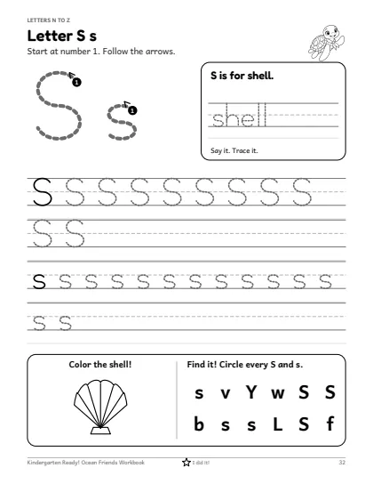 Preview of Letter S Tracing