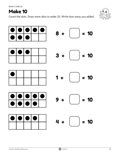 Preview of Make 10 Worksheet