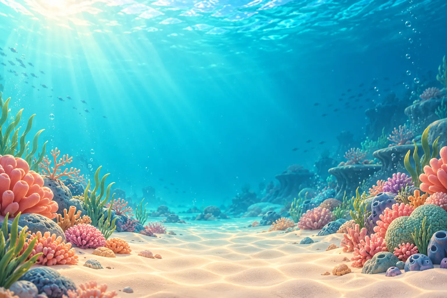 A colorful underwater reef